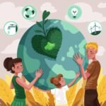 Personas practicando la ecoresponsabilidad